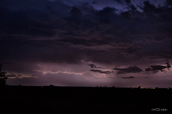 Horizontal Lightning Signed