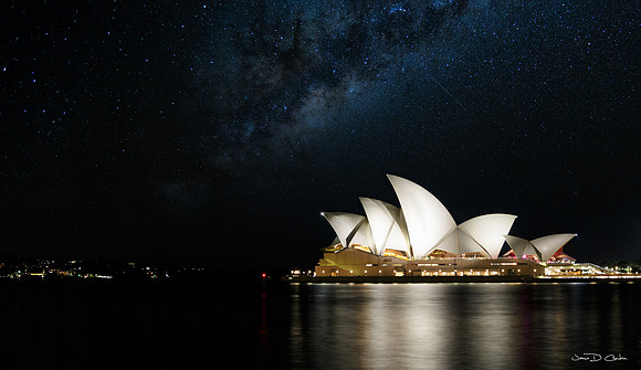 Opera House under the Milky Way